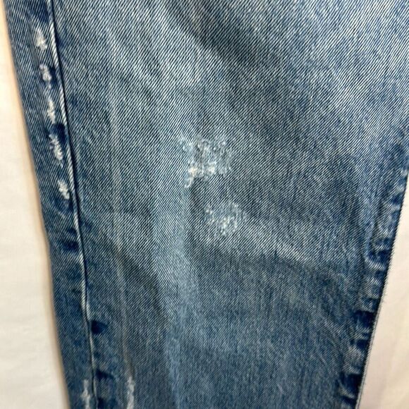 Frame Jeans Mens 34 Blue L Homme Slim Light Wash Distressed Straight Leg 34 - Picture 4 of 13